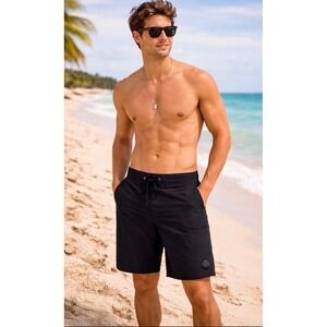 RVCA Mens Fight Scrapper 17' Grappling MMA  Board Shorts Black sz 38